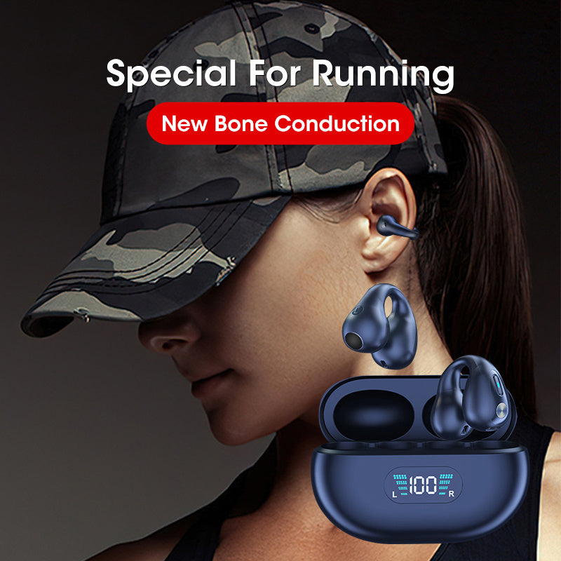 Bone Conduction TWS Bluetooth Earbuds with Touch Control & HIFI Sound